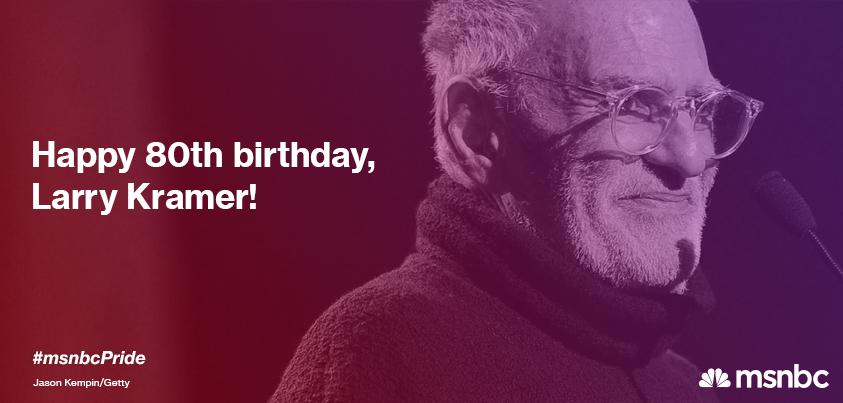 Happy birthday to legendary activist Larry Kramer, who turns 80-years-old today: 