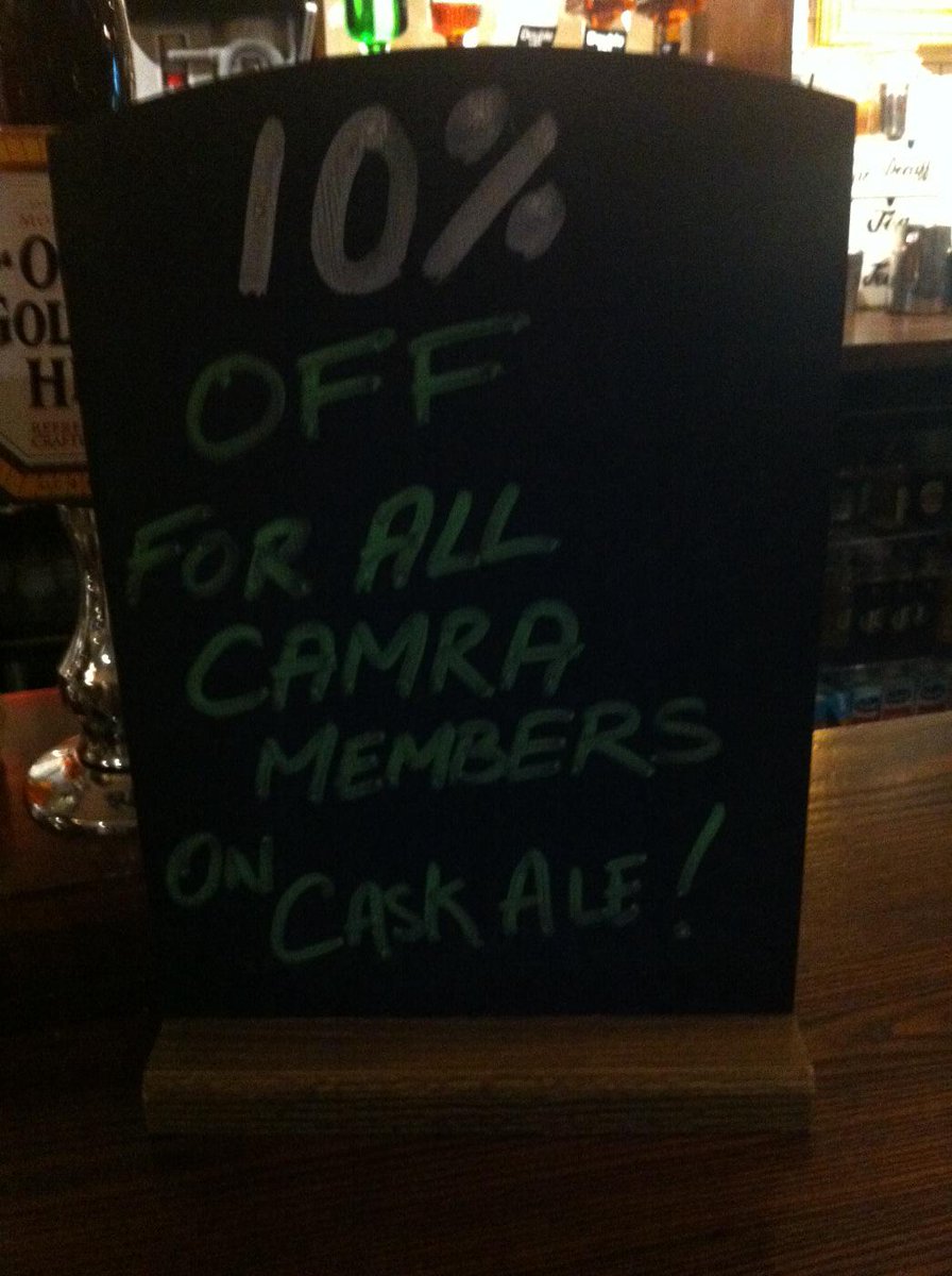 Offer on Cask Ales #camra #cambs #publife #casksle