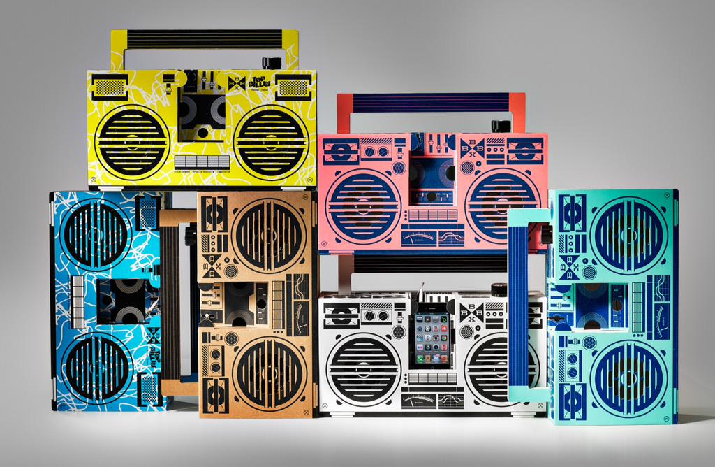 DesignStudioUoG's tweet photo. Go check out @berlinboombox and their cardboard boomboxes for your phone! Talk about innovation! #inspiration #uoggd http://t.co/WLilAgd8gA