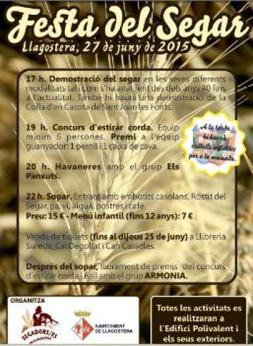 Demà dissabte festa del segar a #Llagostera agendadegirona.cat/desc.php?id=29… #agendagirona