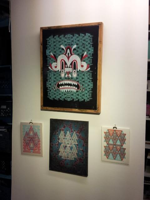 Flight64Studio's tweet image. Wild New work by Jason Blandford at @Flight64Studio behind Branch bat on #Alberta #lastthursday #pdxart #artinpdx