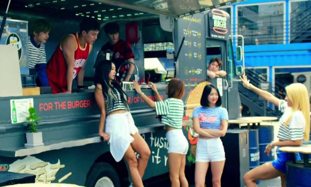 SISTAR and MONSTA X 'drink up' upcoming KBS variety shows in a new CF allkpop.com/article/2015/0…