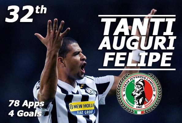 Happy birthday mantan gelandang Juventus Felipe Melo 32th.
78 apps, 4 goals.  