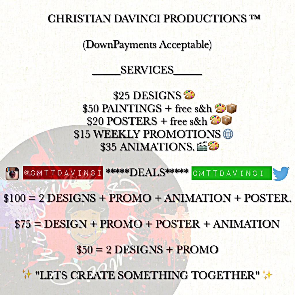 CMTTDAVINCI's tweet photo. Let's Create Something Together ✨ http://t.co/IplguFTD6A