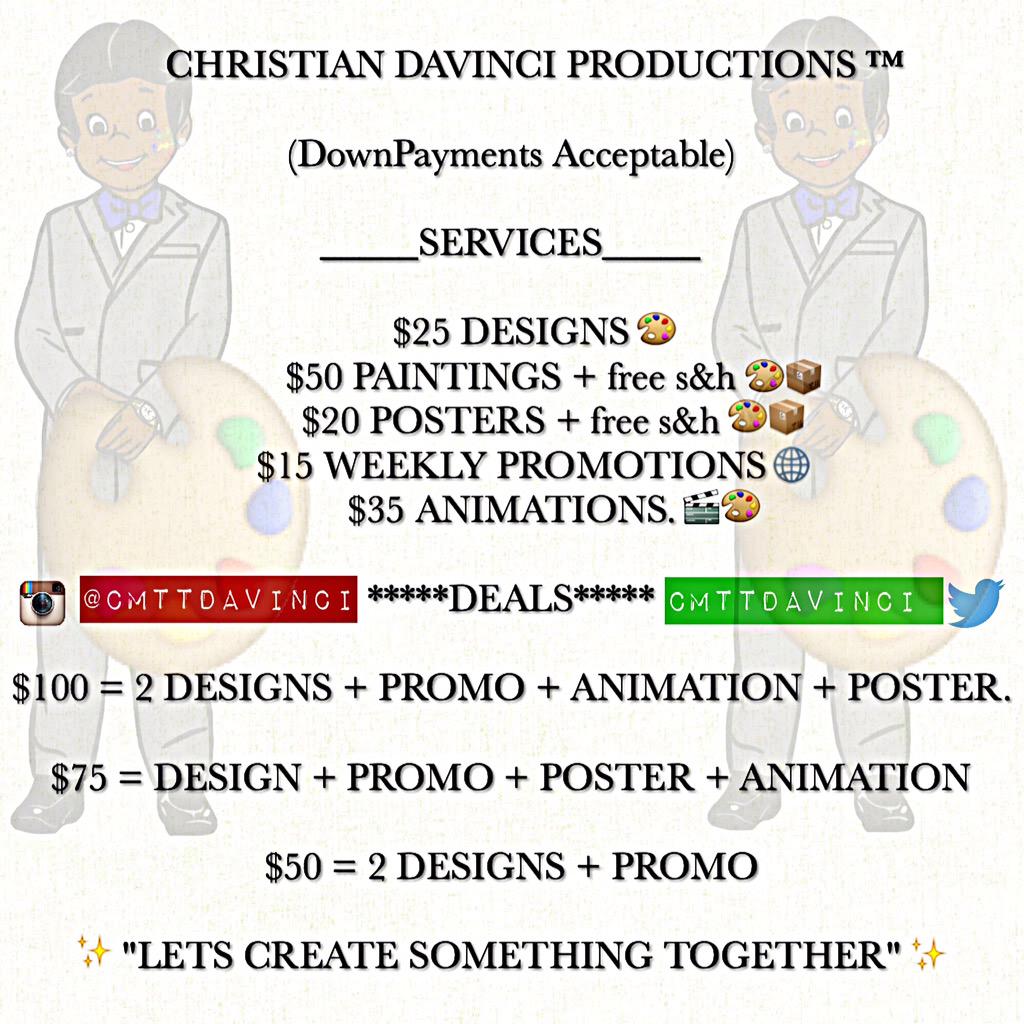 CMTTDAVINCI's tweet photo. Let's Create Something Together ✨ http://t.co/IplguFTD6A