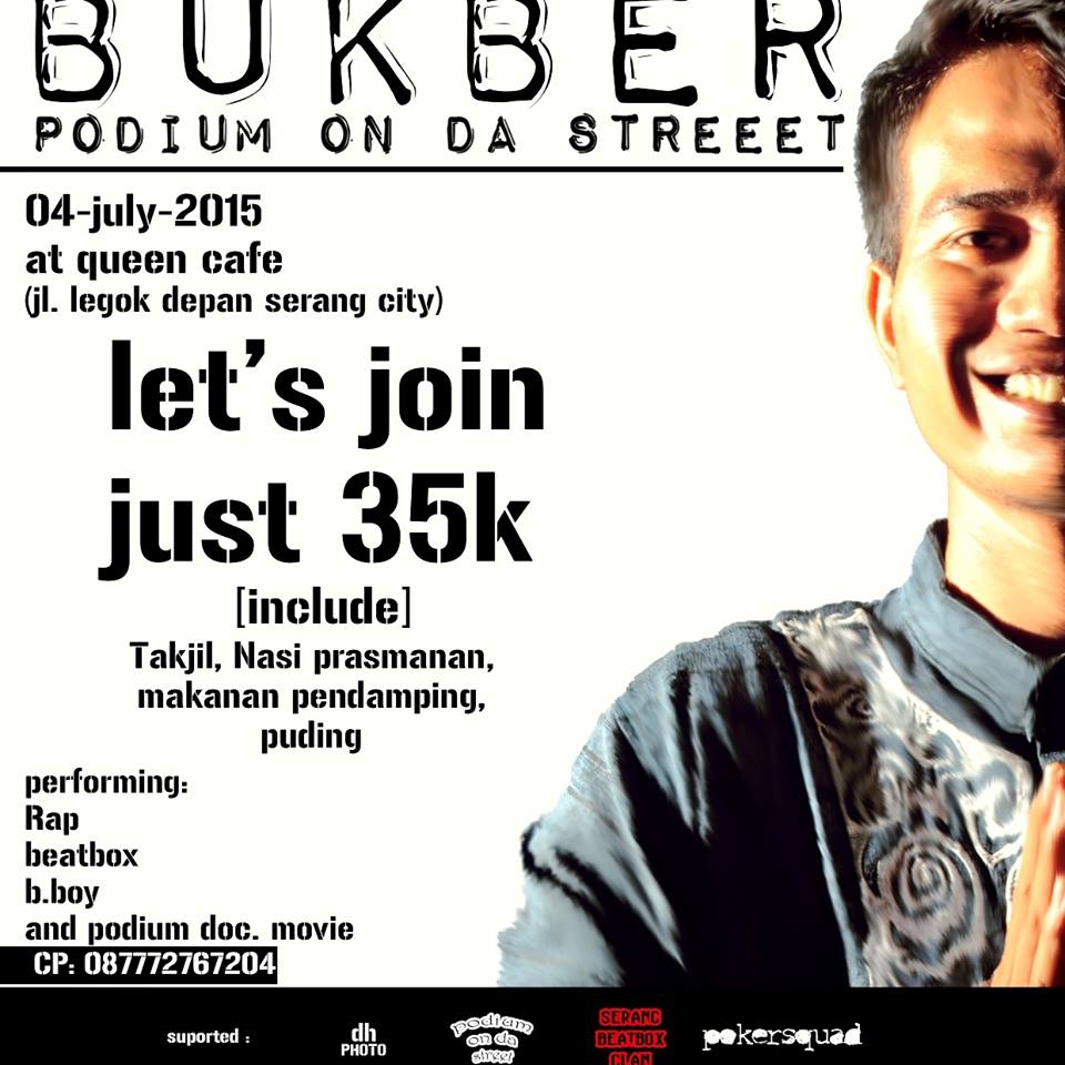 Temu kangen sambil bukber yu , On 04 juli 2014 at queen cafe (jl.legok serang city), live spesial perform P.O.D.S