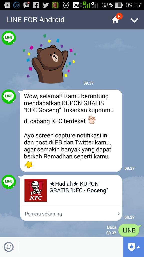 deddyanna23's tweet photo. Yeah lumayan dah #lineforandroid http://t.co/52VvFiLt28