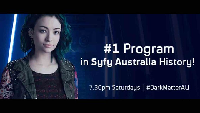 Woohoo!! Congrats everyone! Xo RT @BaronDestructo: Yeah, Australia!!!  #DarkMatter @SyFyAU http://t.