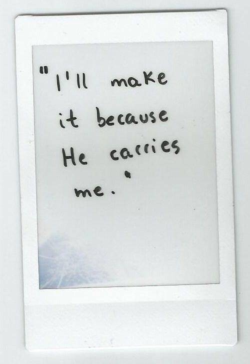 _theone16's tweet photo. {I'll make it because he carries me} #delightinJesus ✨🙏🏽 http://t.co/37hFXlsoGI