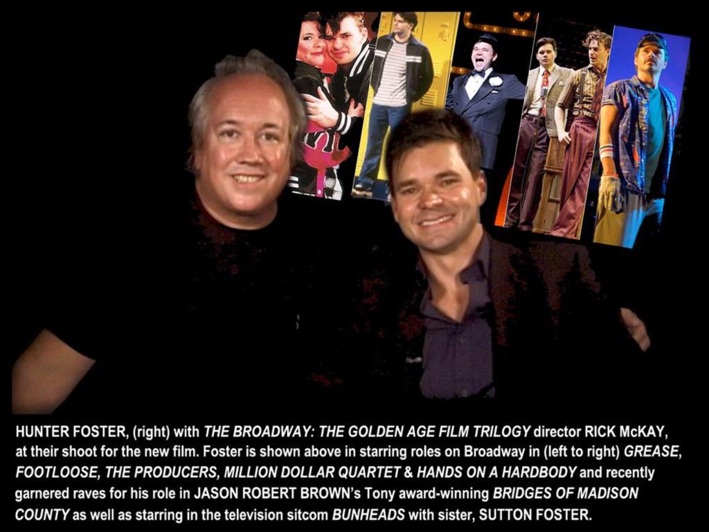 Happy Birthday to HUNTER FOSTER, who is great in Broadway: BEYOND the Golden Age & Broadway: The Next Generation ! 