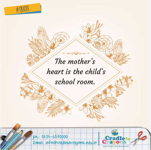cradletocrayons's tweet photo. #Quote A Child's first lesson begins with his mother. http://t.co/sBlqMDj6Iy
