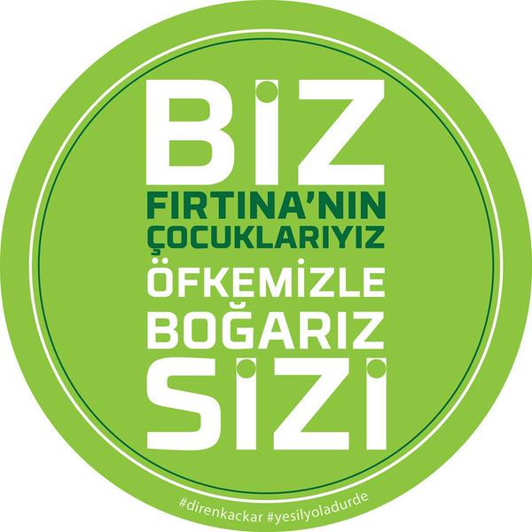 gondergelsin_'s tweet photo. “ormanlarımdan bir dal kesenin başını keserim” -Fatih Sultan Mehmet #yesilyoladurde #yeşilyolahayır #direnkaçkar http://t.co/ZYoVf4IbZX