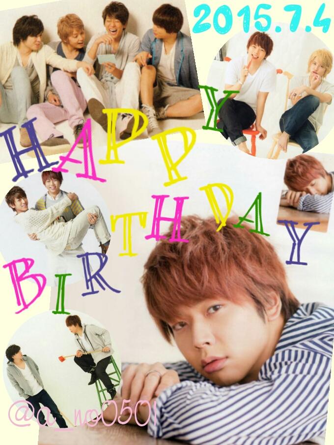 HAPPY 29th BIRTHDAY TAKAHISA MASUDA
2015.7.4 