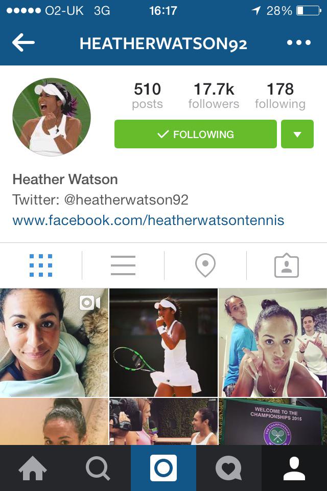 Brands93_'s tweet photo. Heather Watson is using my illustration as her profile pic!!😱😆 http://t.co/yKIo9ehu7W