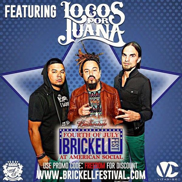 AmericanSocial2's tweet image. Join @BrickellFest &amp;amp; 2 time Grammy nominees @LocosPorJuana for an unforgettable 4th tom'w!
locosporjuana.com