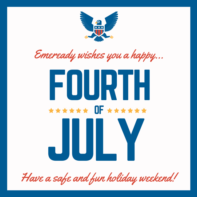 emeready's tweet photo. Emeready wishes you all a safe and fun #4thOfJuly holiday weekend! http://t.co/6rb358Yf6n