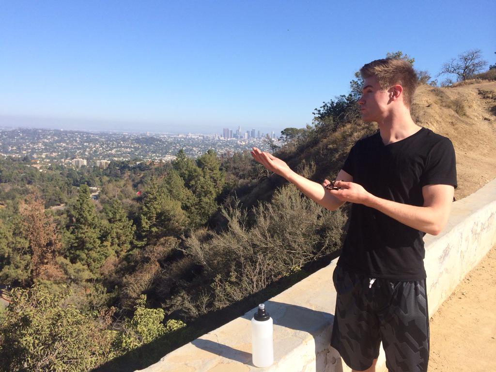 Colton_Fish's tweet image. Overseeing LA