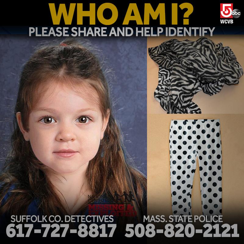WCVB's tweet photo. *PLEASE RT*  Help police ID this young girl found dead on Deer Island. http://t.co/I64EAWaf4w http://t.co/kDqx3UX9V6
