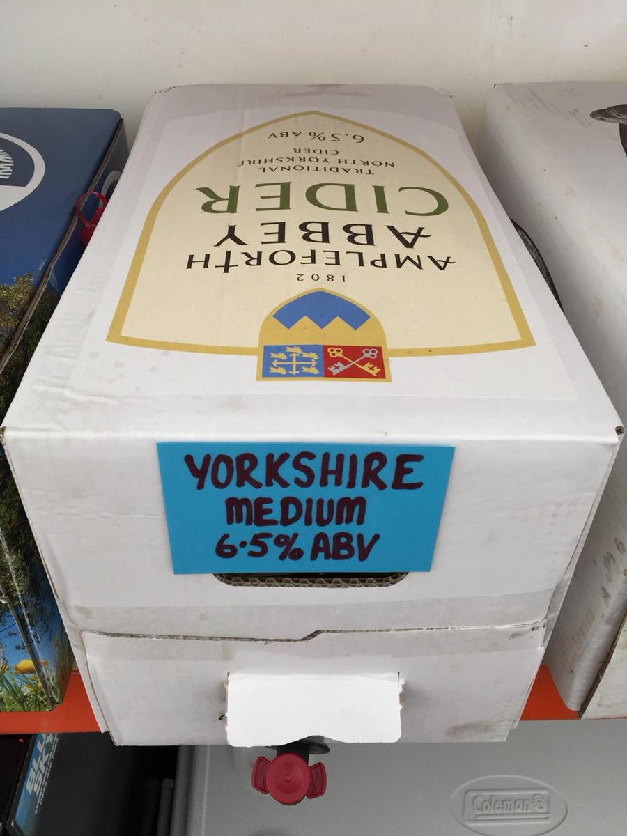 BingleyBeerFest's tweet photo. Absolutely delicious @AmpleforthBeer medium cider 6.5% flying out at the @BingleyBeerFest this lunchtime. Slurp :-) http://t.co/R9DpTyzIZD