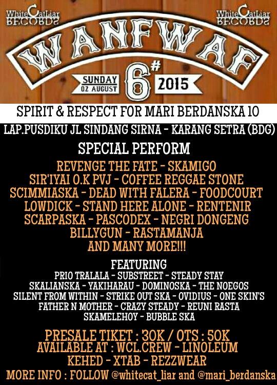 #WANFWAF6 MINGGU.2 AGUSTUS 2015 / LAP.PUSDIKU JL SINDANG SIRNA (DKT KARANGSETRA) BANDUNG cc @siriyai_OKPVJ