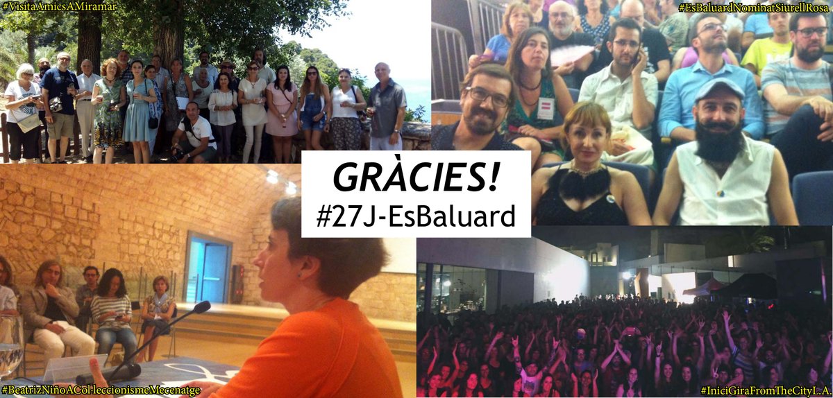 esbaluardmuseu's tweet photo. El 27J va ser un dia rodó. Gràcies a tots/es per fer-lo possible! @beatriznial #Amicsd'EsBaluard @latheband @BenAmics http://t.co/odLPlqxKeM