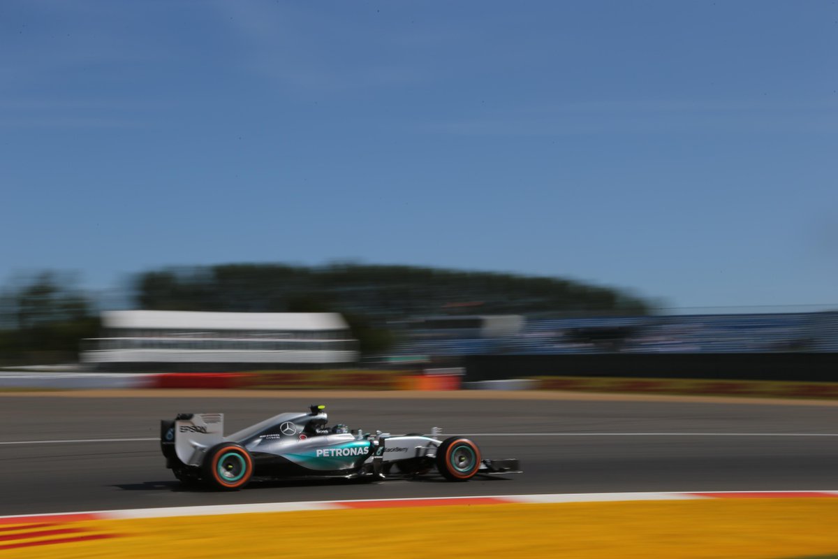 F1's tweet photo. #FP1 - Rosberg heads Hamilton, despite gearbox woes. Full story >> http://t.co/MbiQExlqfU http://t.co/8WvE9Cxh9v