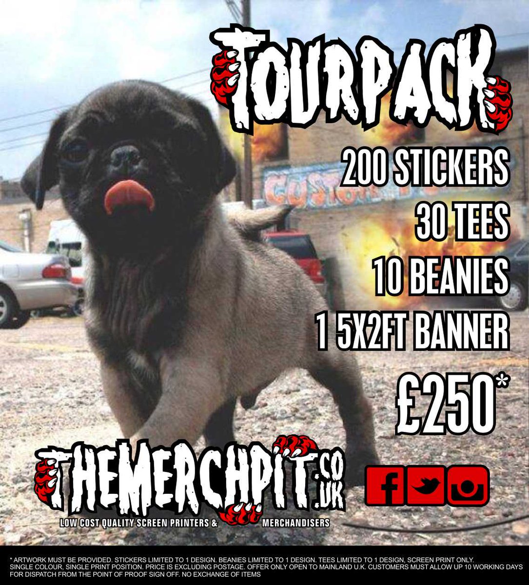TheMerchPit's tweet photo. HOT WEATHER - HOT DEALS! #THEMERCHPUG TOUR PACK
EMAIL: tourpack@themerchpit.co.uk #bandmerch #themerchpit http://t.co/qcrvpbjU03