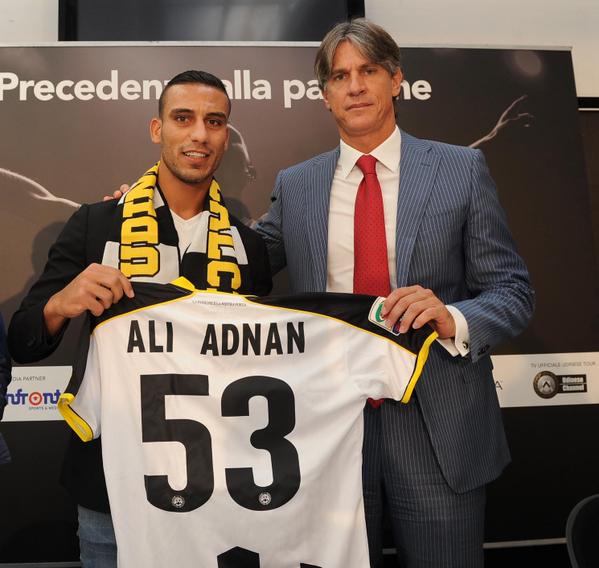Udinese_1896's tweet photo. #Udinese's new No.53 #AliAdnan shows off his skills on the #StadioFriuli turf! #WelcomeAliAdnan http://t.co/OkW42232Cs