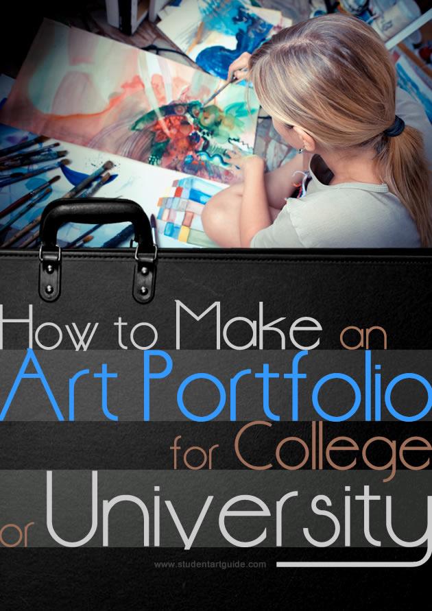 How to prepare an art portfolio for university, Art