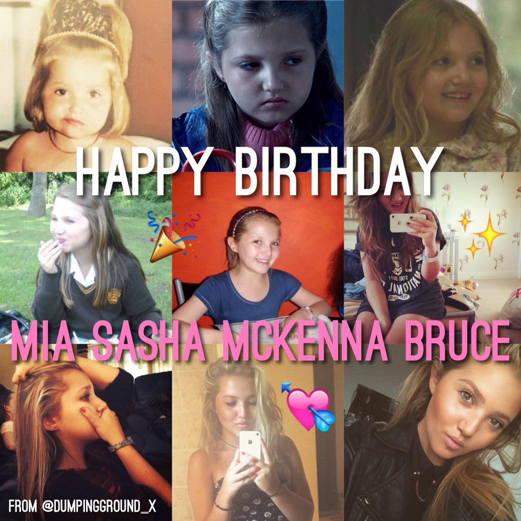 Happy birthday to mia mckenna bruce who plays tee in the dumping ground! hope you have an amazing day  