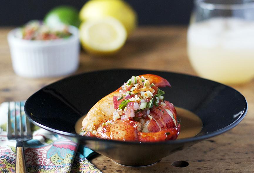 andrewzimmern's tweet image. Grilled Lobster with Coconut-Rum Glaze bit.ly/1Sek8cX #grill #recipe