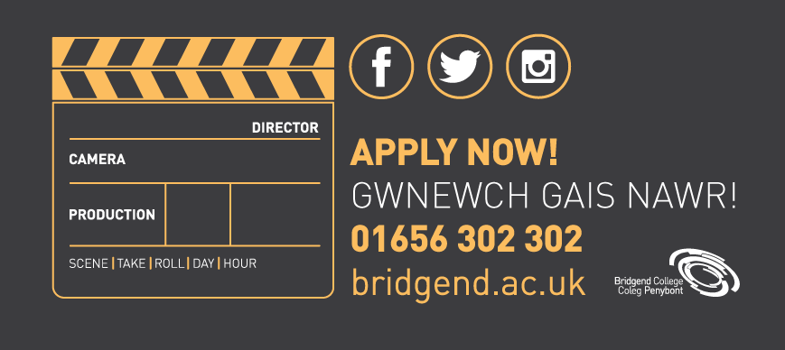 BridgendCollege's tweet photo. Interested in #film &amp; #filmmaking? watch short film here http://t.co/o1Cjk7arfh &amp;Apply Now! Call 01656 302 302 today! http://t.co/BqY1RLbJBr