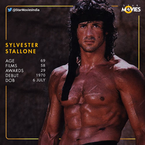 Give him a machine gun & you know what happens next.
Here\s wishing Sylvester Stallone a.k.a. Rambo a Happy Birthday! 