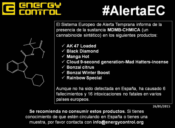 CetL_SP's tweet photo. #AlerteSanitaire de l'@EMCDDA: Déjà 6 décès en Europe causés par cannabinoïdes de synthèse présents dans du #cannabis http://t.co/saTuCGZmL7