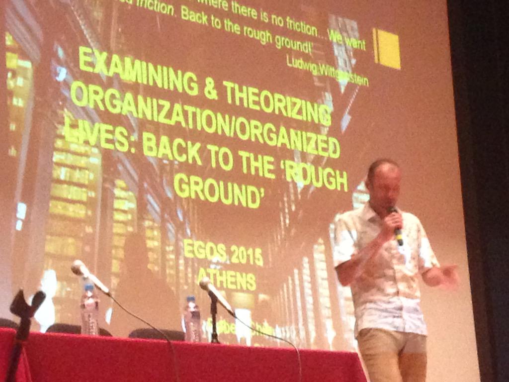 Open_Sourcing's tweet image. Robin Holt introducing Robert Chia at #EGOS2015