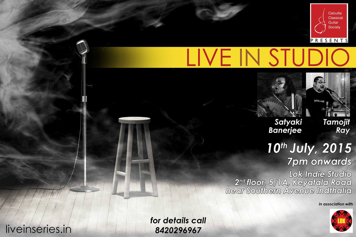 LiveinSeries1's tweet photo. This 10th of July at Lok indie studio!Expect nothing less than fabulous music&amp;conversations! @BIPROTIM @soumyajitLOK http://t.co/Jrl4jEKWyL
