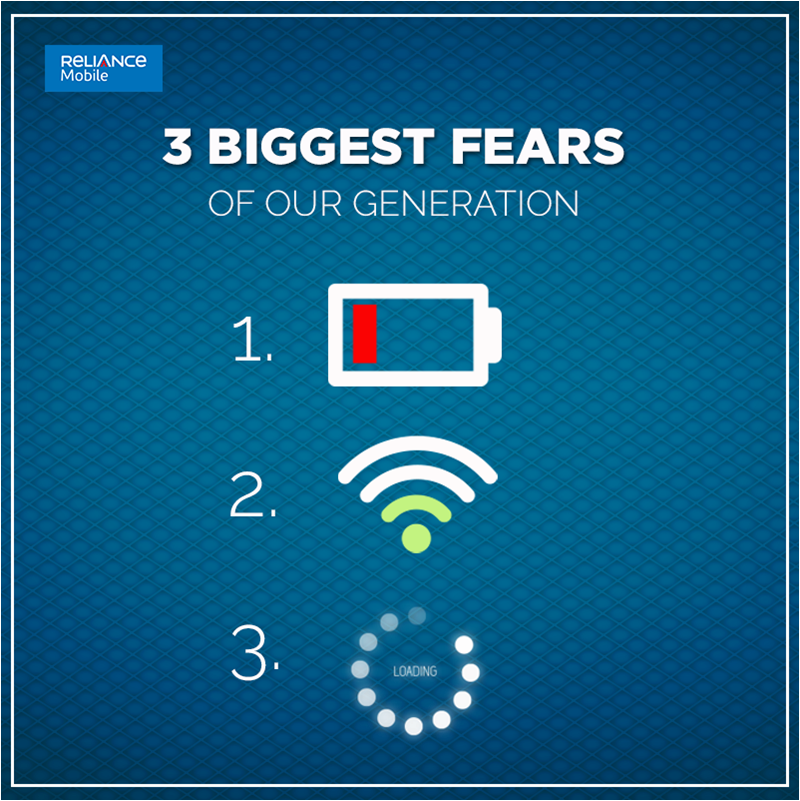 RelianceMobile's tweet image. Which one do you fear the most? #SmartphoneProblem
