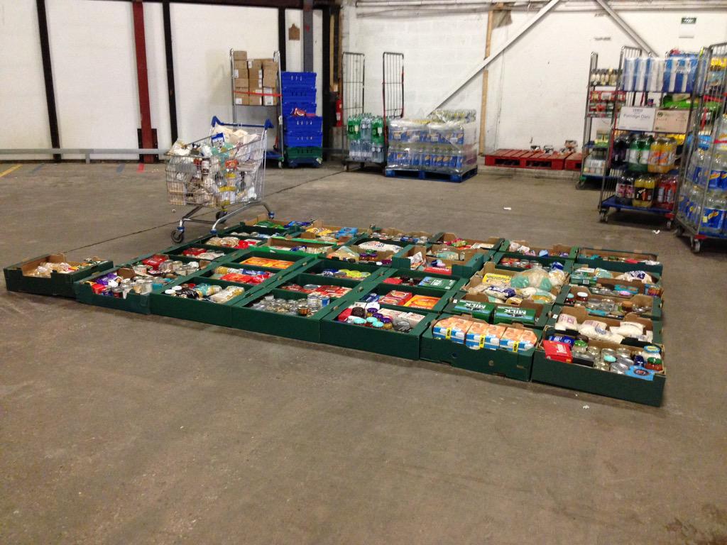 One day's food bank collection all pre-sorted <a href="/Tesco_5406/">Tesco Rawtenstall</a> <a href="/patbyrne99/">Pat Byrne</a> <a href="/PaulaMatthews2/">Paula Matthews</a>