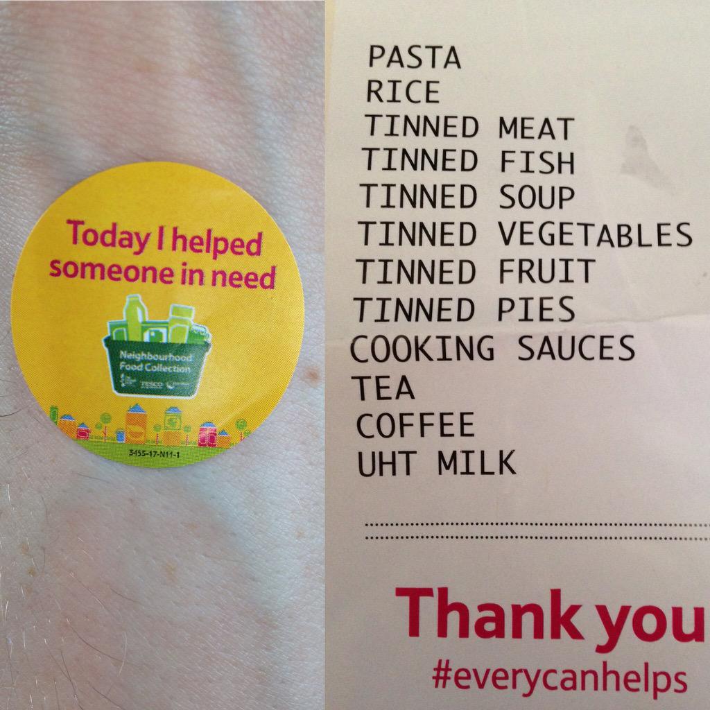 RossMurdoch_'s tweet photo. Hopefully made a difference to someone's life today! #FoodBank #thestruggleisreal #everycanhelps http://t.co/xfy6zpbni7