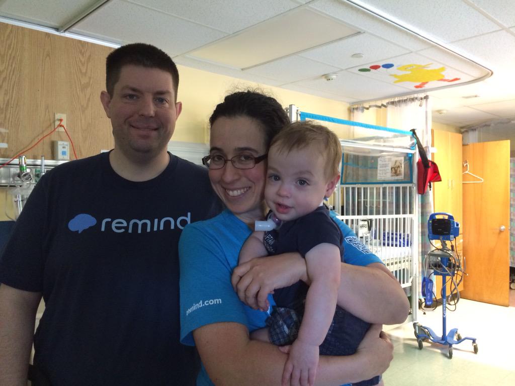 EduTriplets's tweet photo. Mommy and Daddy came to "Remind" me how much they love me. @RemindHQ #babyedchat #iste2015 http://t.co/kooiZ3zJt0