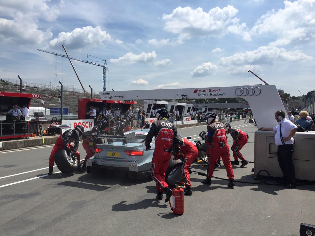 audisport's tweet image. There is not that much space at @norisring in pit lane #AudiSport #DTM #DTMNorisring #welcomechallenges