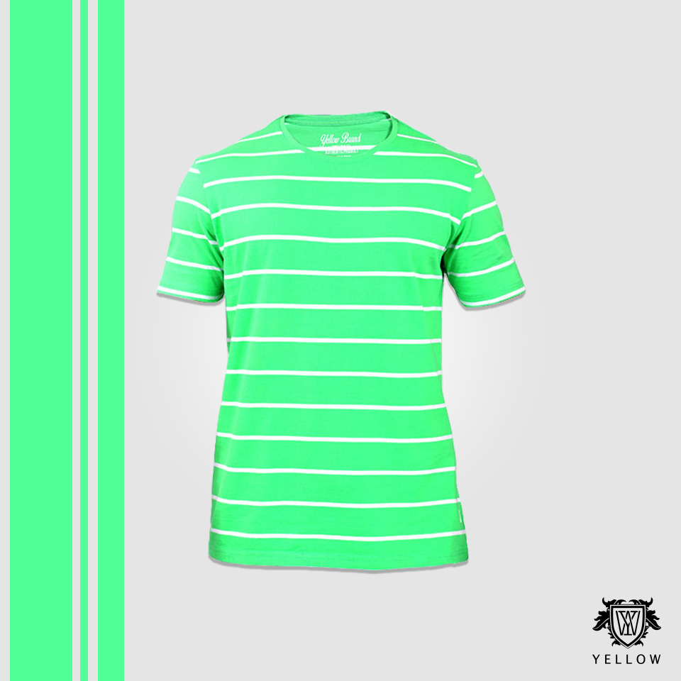 YLWClothing's tweet image. Take the world and paint it green. #Yellow #YellowSU15 #ItsTeeTime #stripes #tee #casualwear #menswear #summer