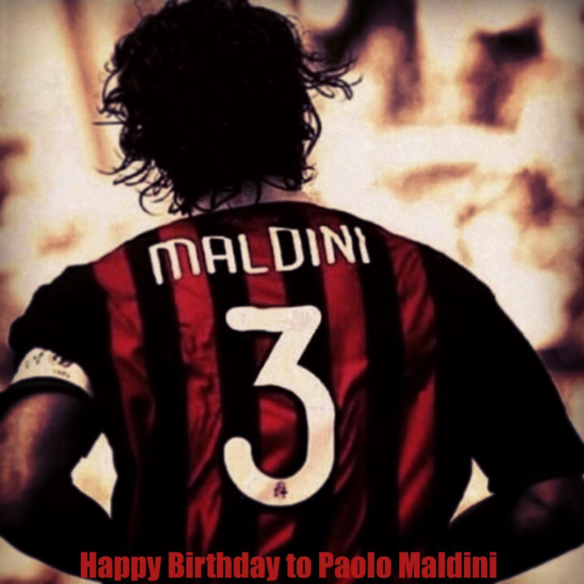 Happy Birthday to Paolo Maldini                                        