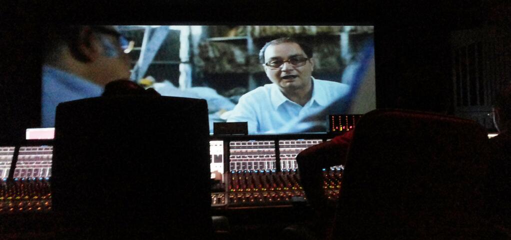 gourharidastaan's tweet photo. The final touches are being made. Oscar winner @resulp โ & National Award winner #AnupDev engrossed in final mixing. http://t.co/2csrfchzic