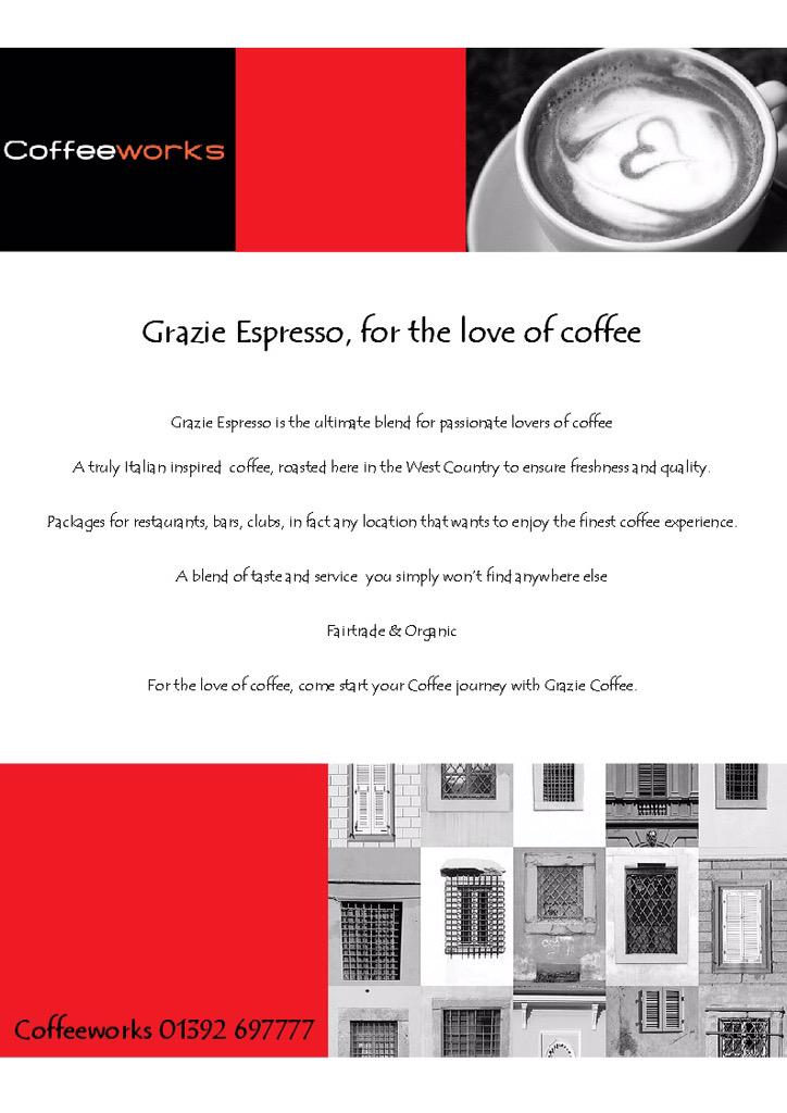 #fairtrade #organic #locallyroasted <a href="/graziecoffee/">Grazie</a> only from <a href="/Coffeeworksuk/">Coffeeworks</a>