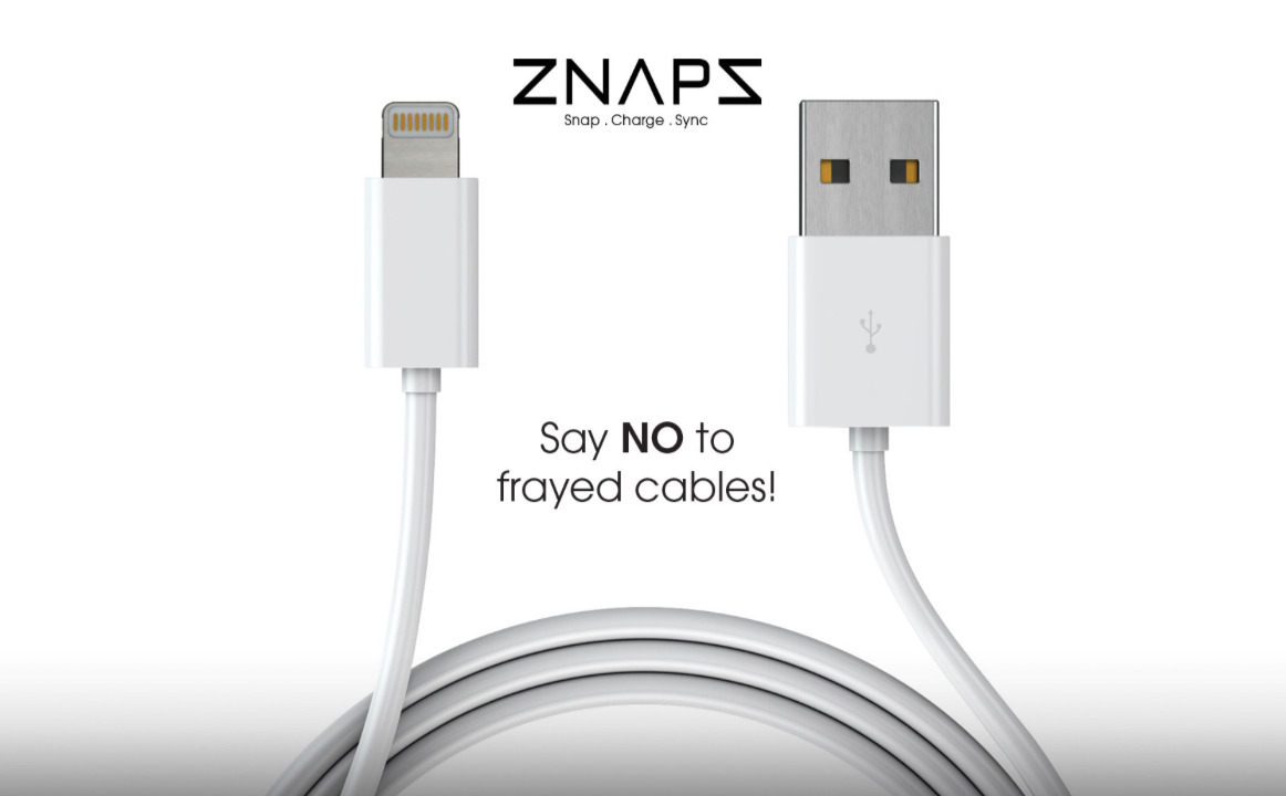 SAY NO TO FRAYED CABLES! znaps.net
#ZNAPS #Adapter #Gadget #Lightning #MicroUSB #ProductDesign