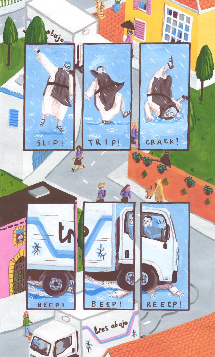 Here's a crop from a very big #painting #illustration I've just finished