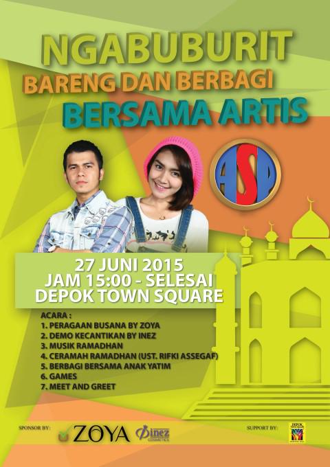 BESOK!! "NGABUBURIT BARENG ARTIS ASP" di DETOS!! akan ada <a href="/handikapratama/">Handika Pratama</a> @MelodyPrimaAD. Dateng yaahh..