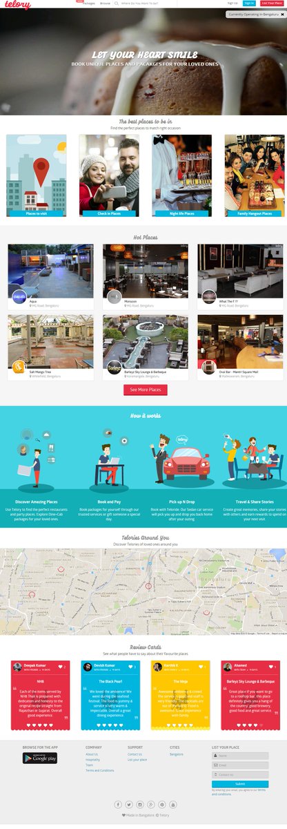 kmajv's tweet photo. All of my homepage #telory . #startup in  #bangalore which cares #UX #UI for  #foodies and their  #moments http://t.co/lC7MuwPE4F
