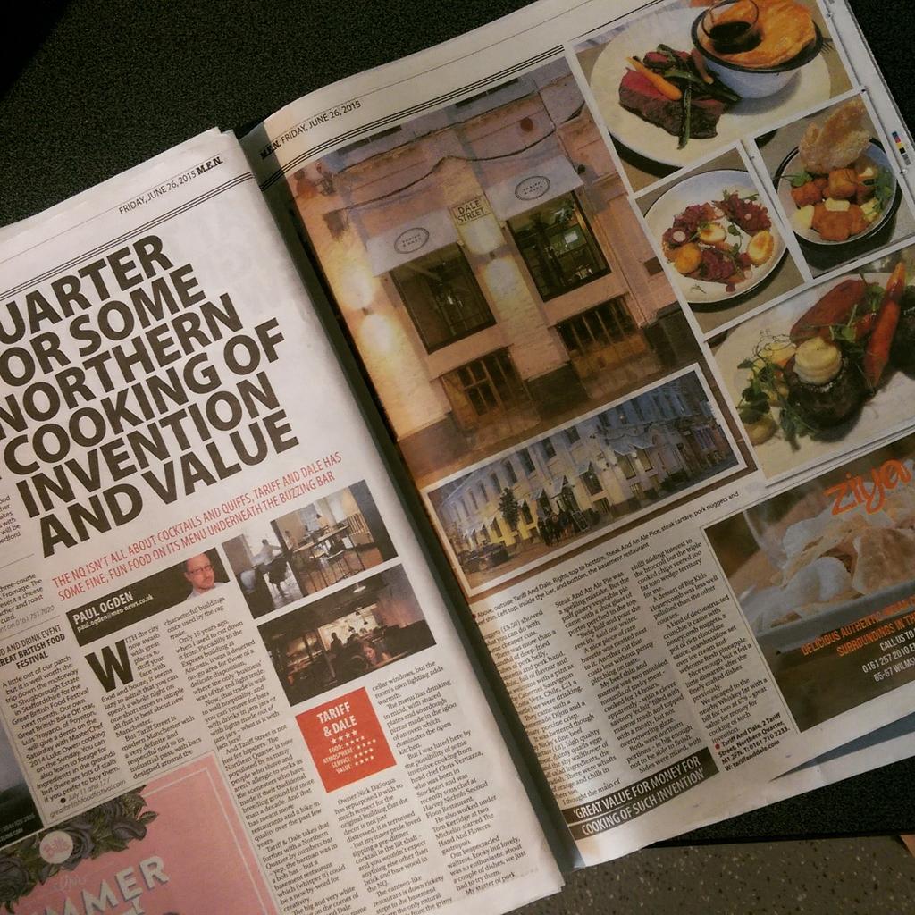 TariffDale's tweet photo. Check out today's M.E.N - thanks for a great review guys #Manchestereveningnews #MFDF2015 #MFDF http://t.co/Zvr0R7Aels